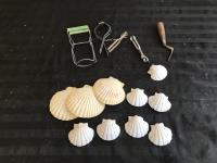 (10) Sea Shells W/ (3) Can Opener & Canning Jar Lifter 