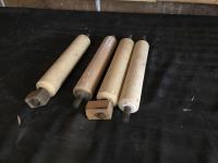 (4) Wooden Rollers