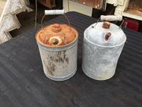 (2) Metal Jerry Cans 