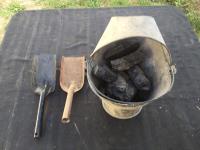 Coal Bucket & 2 Ash Shovels 