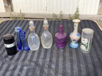 (4) Vases & (2) Glass Bottles 