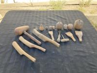 Cattle Horn Weights & Wooden Tools 