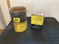 John Deere Oil Bucket & Oil Can 