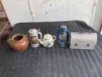 Lunchbox, Lantern, Teapot & Bowl