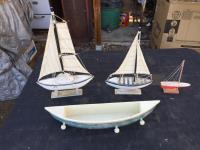 (4) Boat Models 