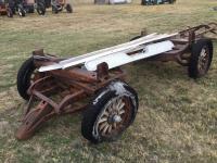 Antique 4 Wheel Wagon Frame 