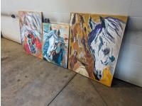 (3) Canvas Paintings