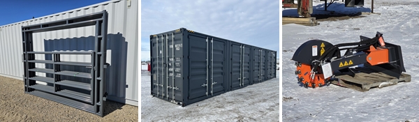 Sea Cans, Attachments & Livestock Supply Auction